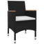 Table de salle à manger rectangulaire pour 6 personnes 78,7 po avec coussins-845750757-845750778-856354046