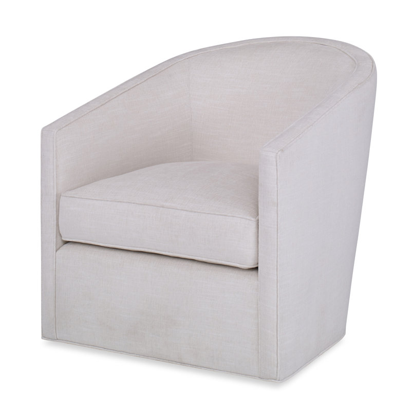 Archer Swivel Barrel Chair, Venice Linen