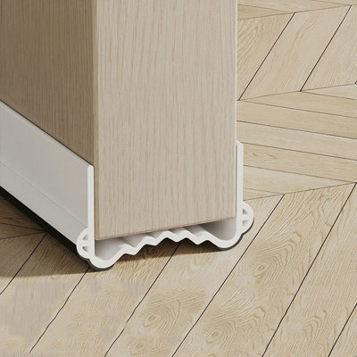Frog's Eye Door Sweep Weather Stripping - Self Adhesive Door Draft Stopper Rubber Door Seal for Bedroom Kitchen Interior Doors Soundproof under Door Bottom Seal Strip for Energy Saver, 1.97" W X 1.18" H