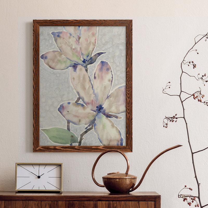 «Blossom Study I», toile encadrée de qualité supérieure - prête à être accrochée, Érable encadré, H 28 po x l 38 po x P 1 po