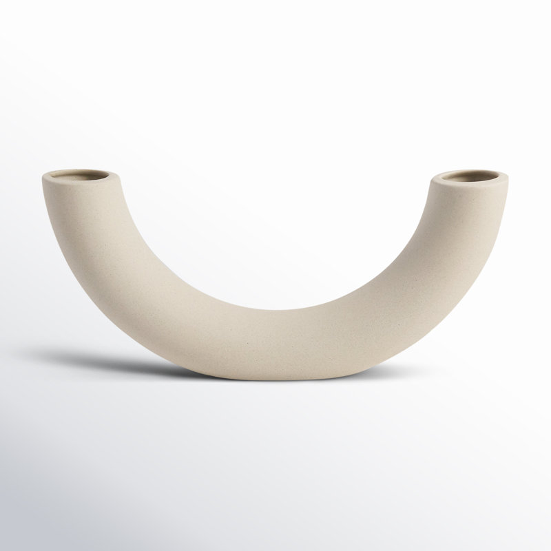 Beige Novelty Ceramic Table Vase for Bouquets