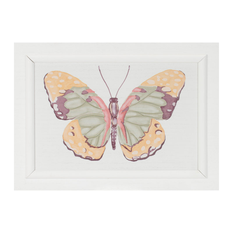 Framed Bird and Butterfly Wall Plaque