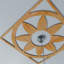 Médaillon de plafond 24 "x 24" x 8 3/8 "x T 1/4" Blume-63412063-63412089