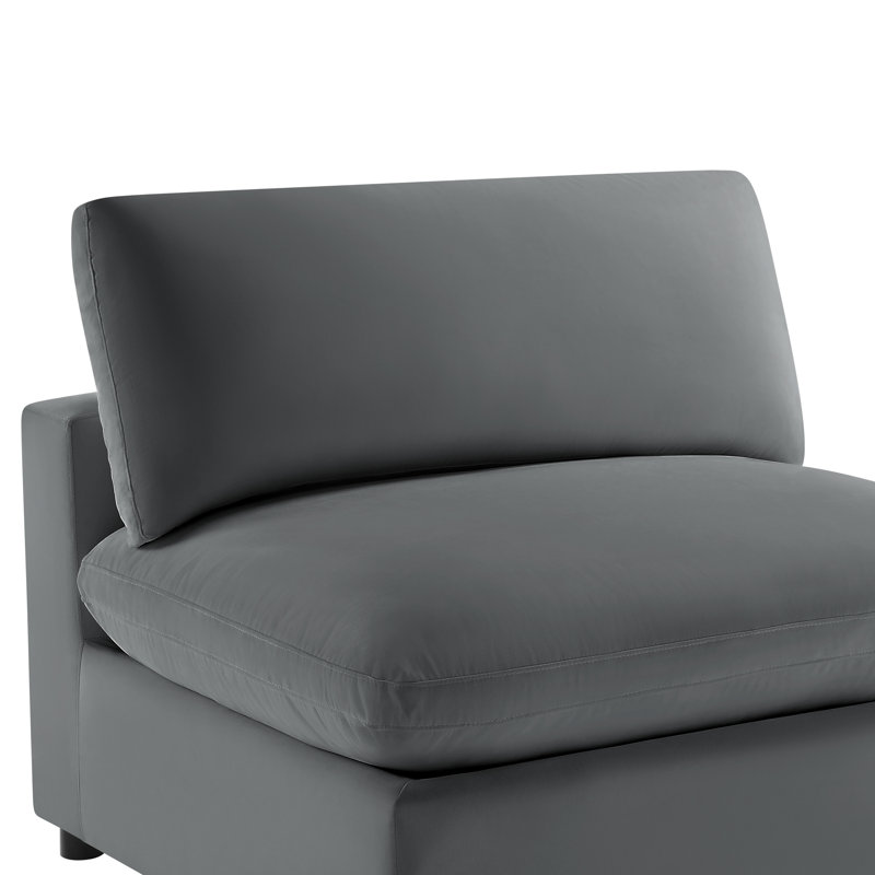 Vinessa Modular Sectional - 4-Piece XL Chofa, Charcoal Performance Polyester