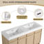 Meuble-lavabo double autoportant 60 po avec plateau en résine 60 po