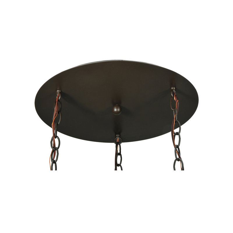 Luminaire suspendu pour étoile 3 lumières cluster, Ambre