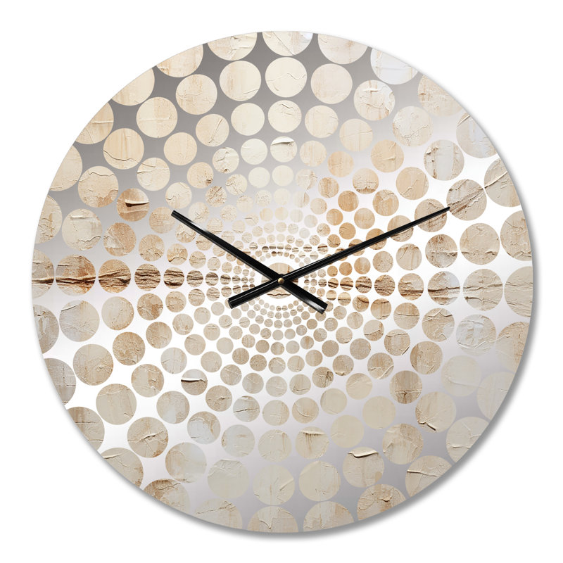 Isak - horloge murale peinture abstraite, Médium