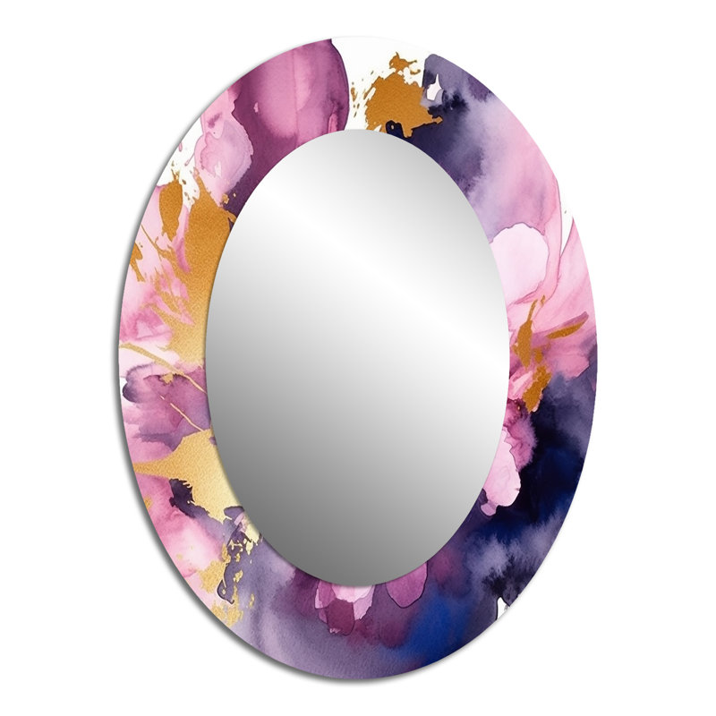 Lemelle - Miroir abstrait en métal, 40 po x 30 po