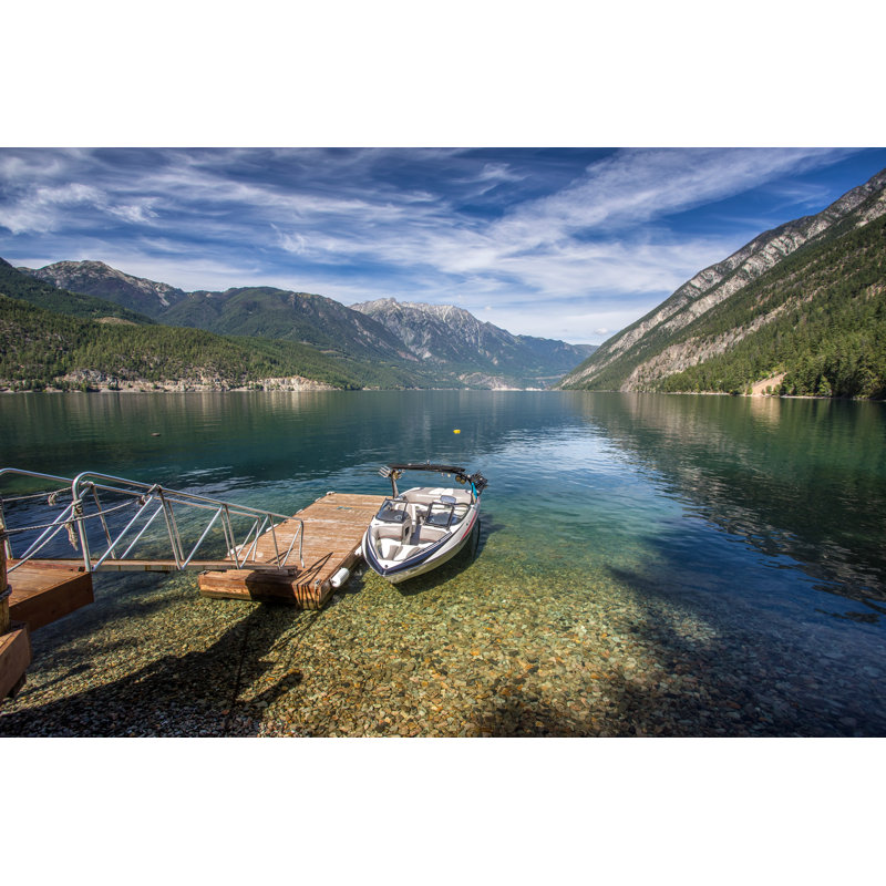 Anderson Lake, British Columbia - impression sur toile tendue, H 24 po x l 36 po x P 1 po