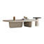 Ensemble de tables basses Modern Minimalist pour petits salons, meubles de maison peu encombrants, tables basses esthétiques, beige