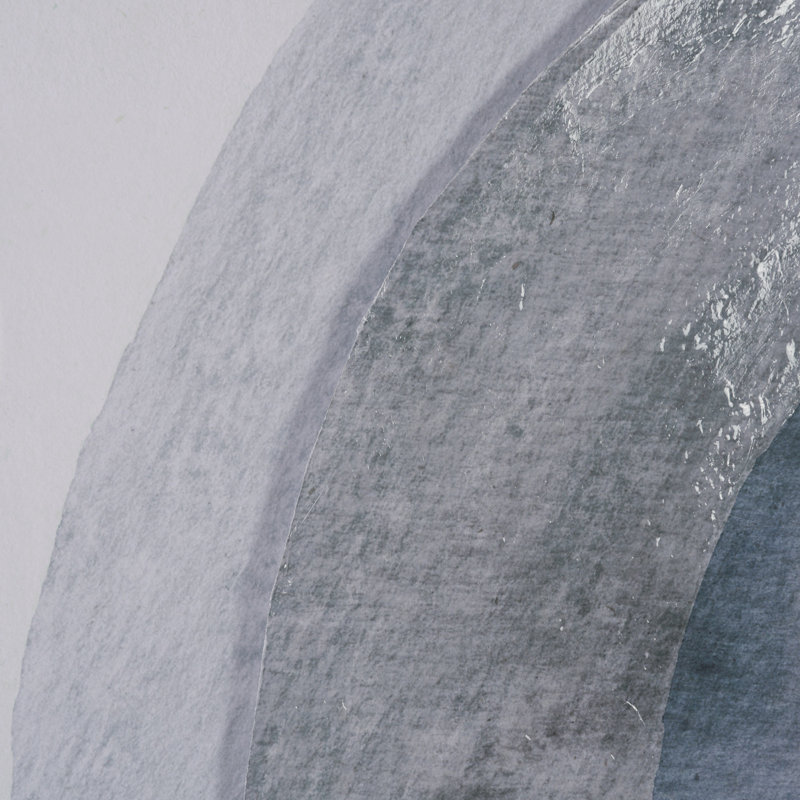 «Soft Eclipse» (ensemble de 2) par Studio, reproduction d'art encadrée à la main mat sous verre, Bleu, Bleu éclipse, 2