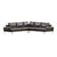 Largo Top Grain Leather Sectional