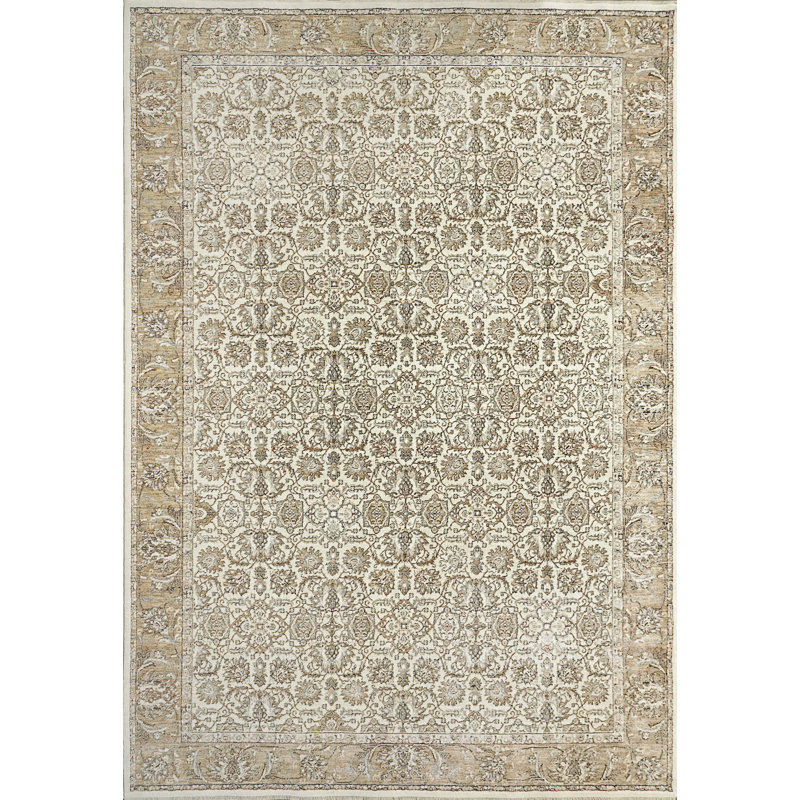 Tapis oriental en polyester Beristain, Rectangle 9 pi x 12 pi