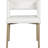 Caleb Upholstered Arm Chair in White-1340750130