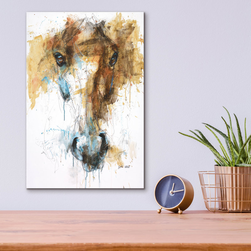  «Face to Face 61» par Benedicte, art mural en verre acrylique, 12 po x 16 po
