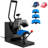 Hat Heat Press, 4-In-1 Cap Heat Press Machine, 6X3inches Clamshell Sublimation Transfer, LCD Digital Timer Temperature Control With 4Pcs Curved Heating Elements (6X3/6.7X2.7/6.7X2.7/8.1X3.5)