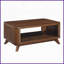 Table basse rectangulaire en placage de bois pour le salon, rangement spacieux et amp; Assemblage facile-2001166354