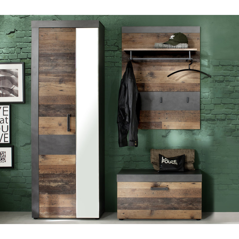 Ajuni 2 Door Manufactured Wood Wardrobe