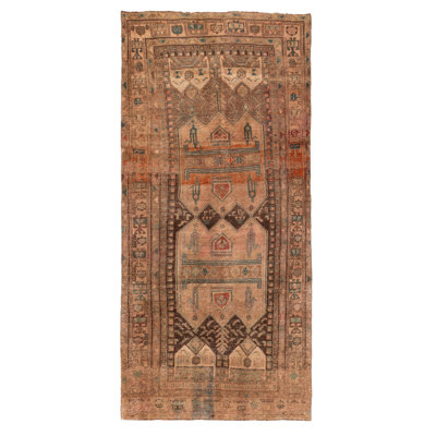 Tapis brun Antalya Vintage 4 pi 11 po x 10 pi 7 po