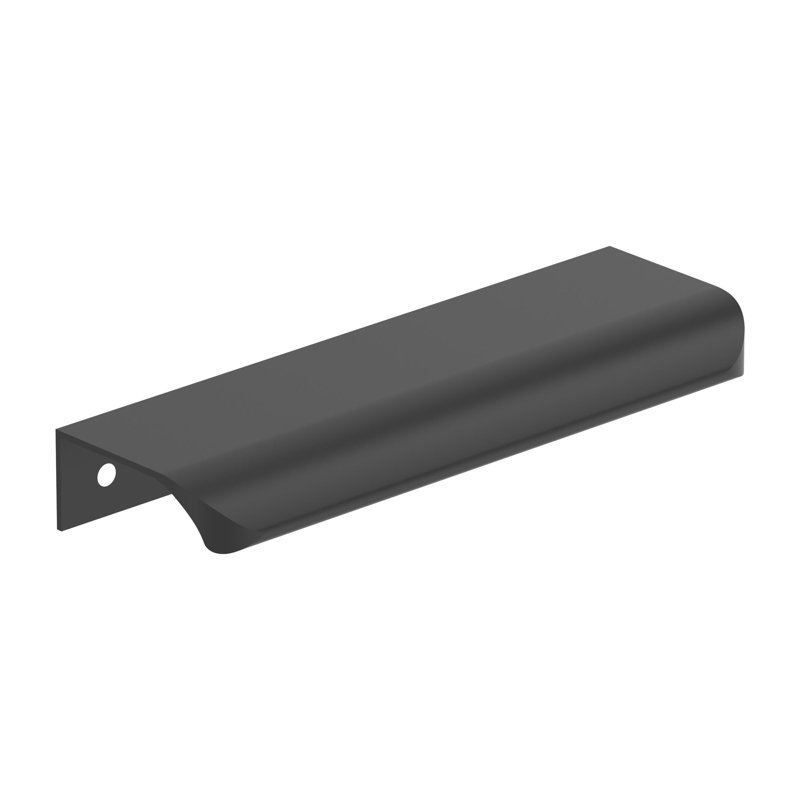 Poignée noire 5 po (127 mm) Streamline Tab - paquet de 25, Noir mat, 5"