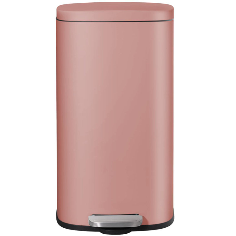 Poubelle à pédale, poubelle en acier inoxydable, poubelle à fermeture en douceur avec seau intérieur en plastique amovible, résistant aux empreintes digitales, poubelle à couvercle, combinaison pour la maison de cuisine