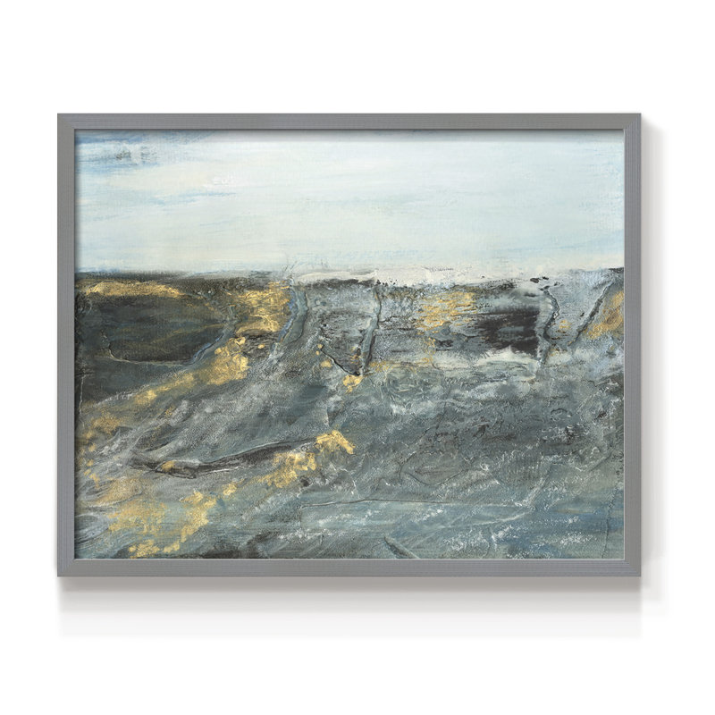 «Flow of Love in Ocean I», reproduction encadrée, H 16 po x l 20 po, Gris