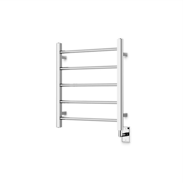 Ryton Wall Mount Electric Towel Warmer, 26" H x 24" W x 5.19" D, Chrome