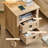 18" Farmhouse Night Stand with Charging Station, 2 Drawers End Table Dresser for Bedroom,Wooden Nightstand, Bed Side Table with Open Shelf, Bedside Cabinet for Living Room, Closet-465181968