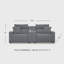 Canapé modulaire inclinable électrique 3 pièces Craven