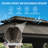 Outdoor Galvanized Steel Patio Gazebo with Double Roof-106495717-106495719
