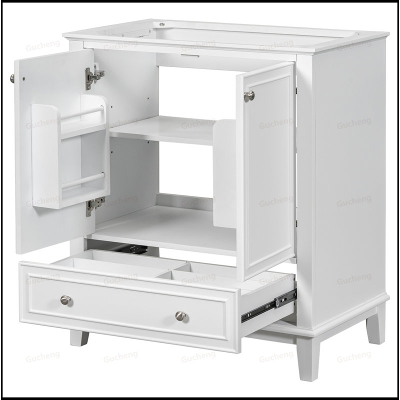 Base de meuble-lavabo 30 po seulement, Blanc