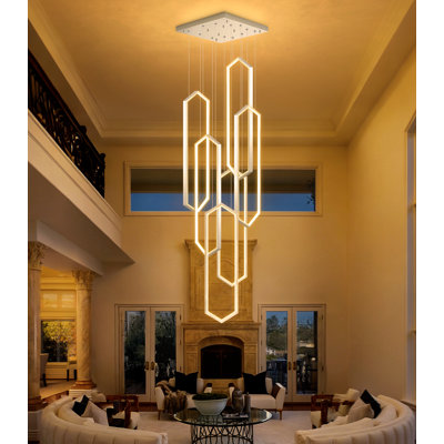 6 Rings Led Dimmable Chandelier