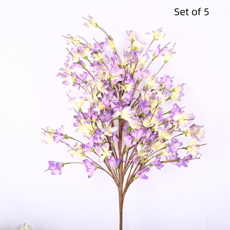 Faux forsythia, arrangement floral, Mauve