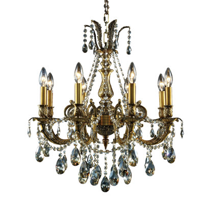 Lustre en cristal 8 lumières Traditional