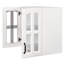 Armoire murale, armoire murale avec porte vitrée, armoire flottante avec tablettes réglables pour la cuisine, la salle de bain et le salon