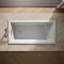 Underscore 60" x 30" Drop-In or Undermount Acrylic Soaking Bathtub with Sloped Backrest-36664134