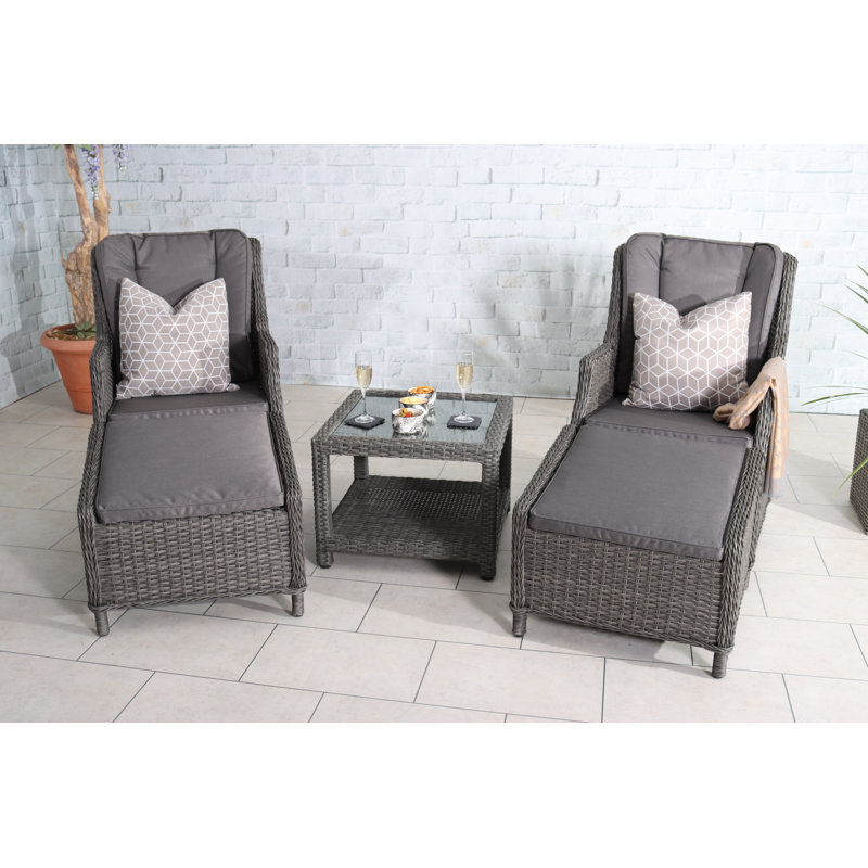 Relaxer Set- 2 PCS Airpumped Chair + 2pcs Footrest + 1pc 60*60 Side table