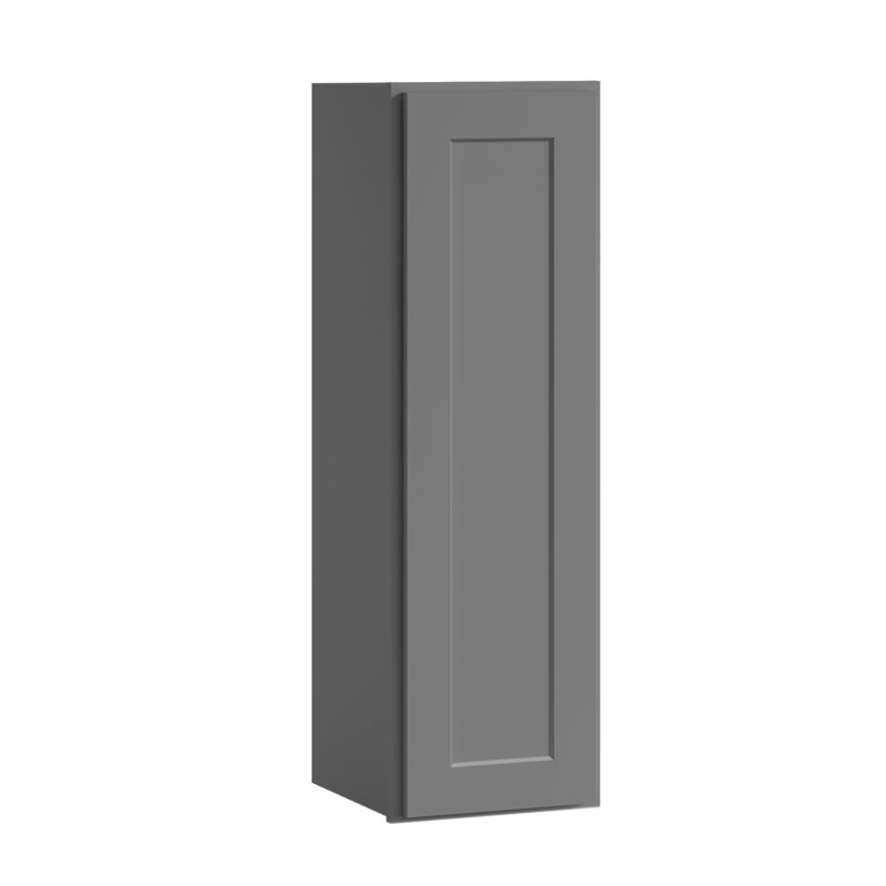 HOMEIBRO Cozy Design, meuble mural standard en contreplaqué, style Shaker, gris Shaker, 30,5 cm (L) x 30,5 cm (P) x 106,7 cm (H), à monter soi-même