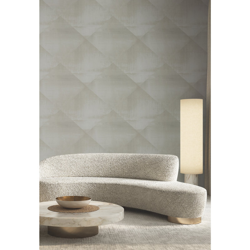In Clay Geometric Wallpaper Double Roll, Charcoal
