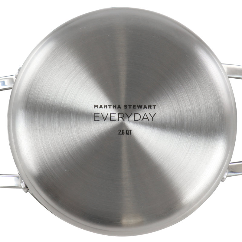 2.6 Quart Stainless Steel Saucepan with Lid