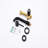 Matte Black Wall Mount Bathroom Faucet, Robust Metal Construction, 2 Holes Single Handle With Rust Finish And Easy Assembly Mounted Faucet For Bathroom, Black, Strong Brass, Efficient Water Flow