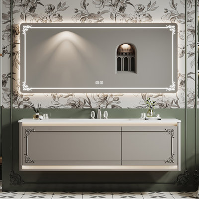 Bathroom cabinet French retro style