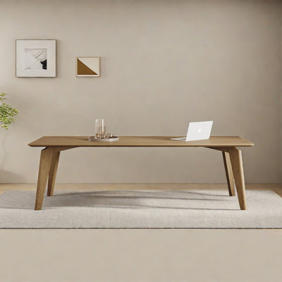 Minodor Rectangular with Solid Wood Base Dining Table