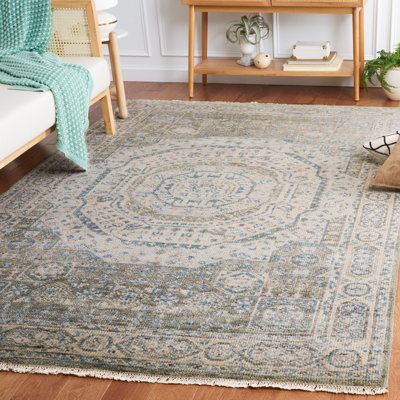 Tapis Samarkand 167 bleu clair / ivoire