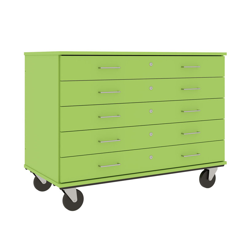 Armoire mobile à 5 compartiments avec roulettes, H 36 po x l 48 po x P 24 po, îlot
