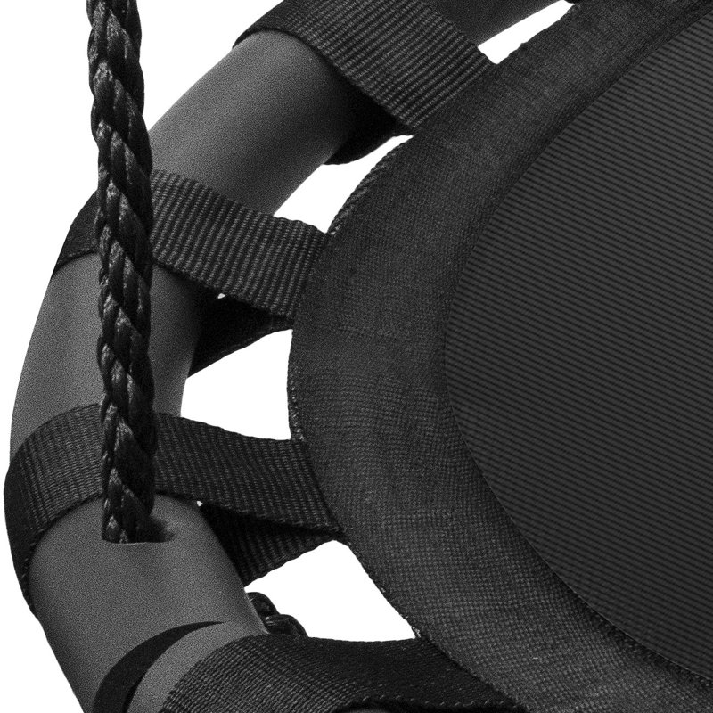Sorbus Fabric Spinner Saucer Swing 24", Black