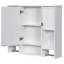 Meuble-lavabo moderne 36 po avec lavabo supérieur et armoire à miroir avec barre à serviettes-97699505