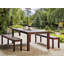 Sylvere Solid Wood Eucalyptus Outdoor Bench