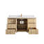 Bois de chêne Atlanta X P 22 po De meuble-lavabo simple en D-108742333