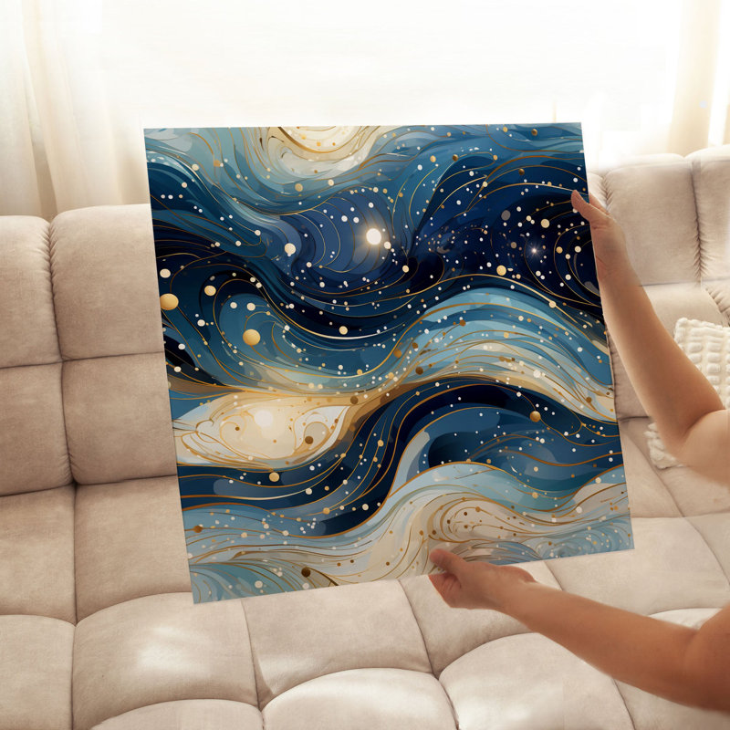 Abstract Flow Elegance II Modern Unframed Art Print
